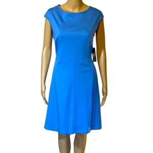 Blue New York & Co Sleeveless Dress Womens Size Large
